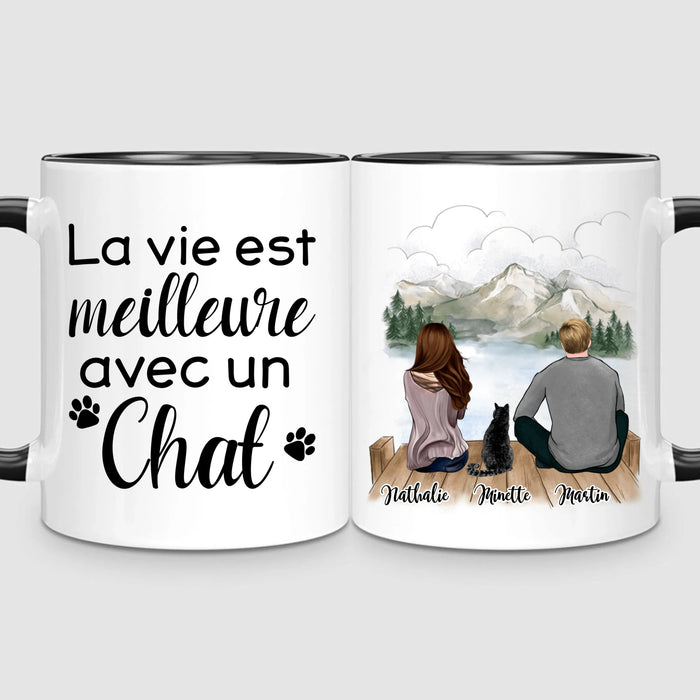 Couple & Chat | Mug Personnalisé
