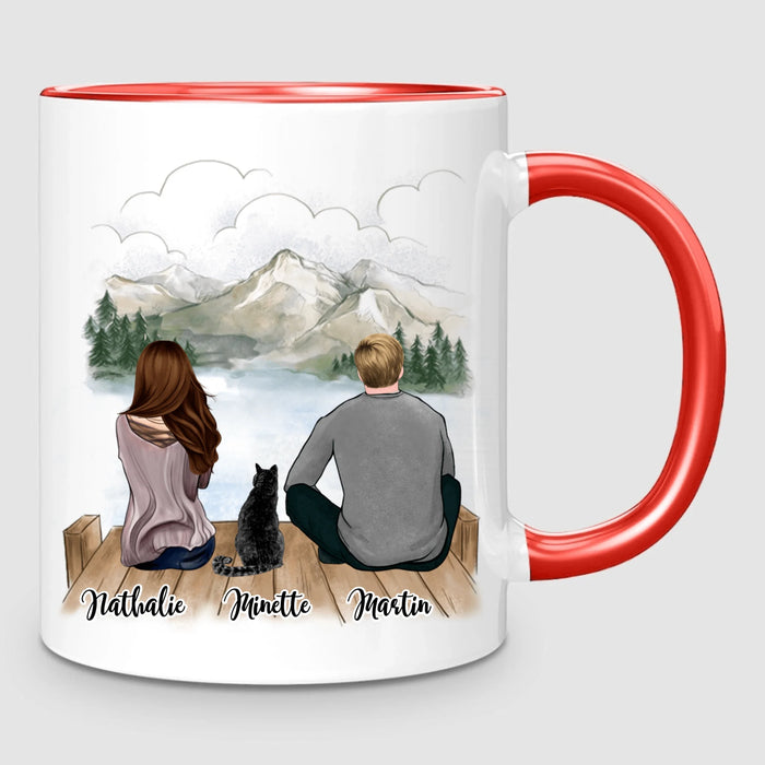 Couple & Chat | Mug Personnalisé