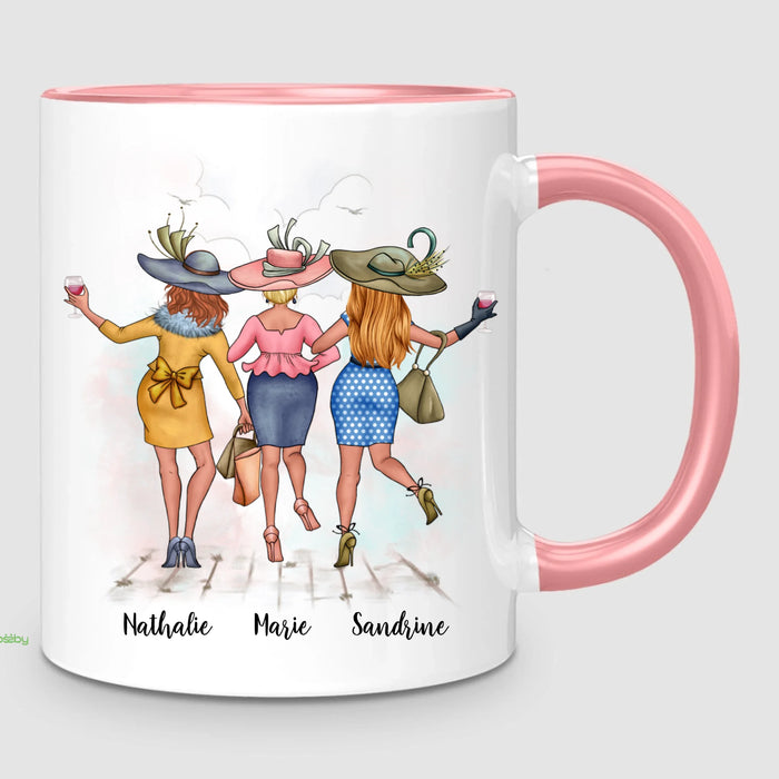 3 Amies Élégantes | Mug Personnalisé