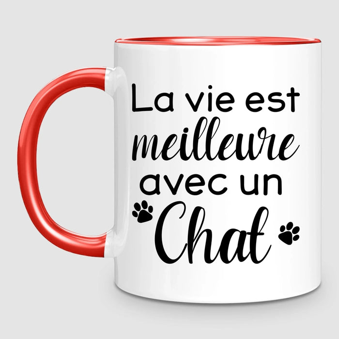 Couple & Chat | Mug Personnalisé