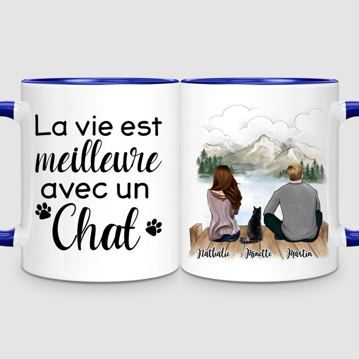 Couple & Chat | Mug Personnalisé
