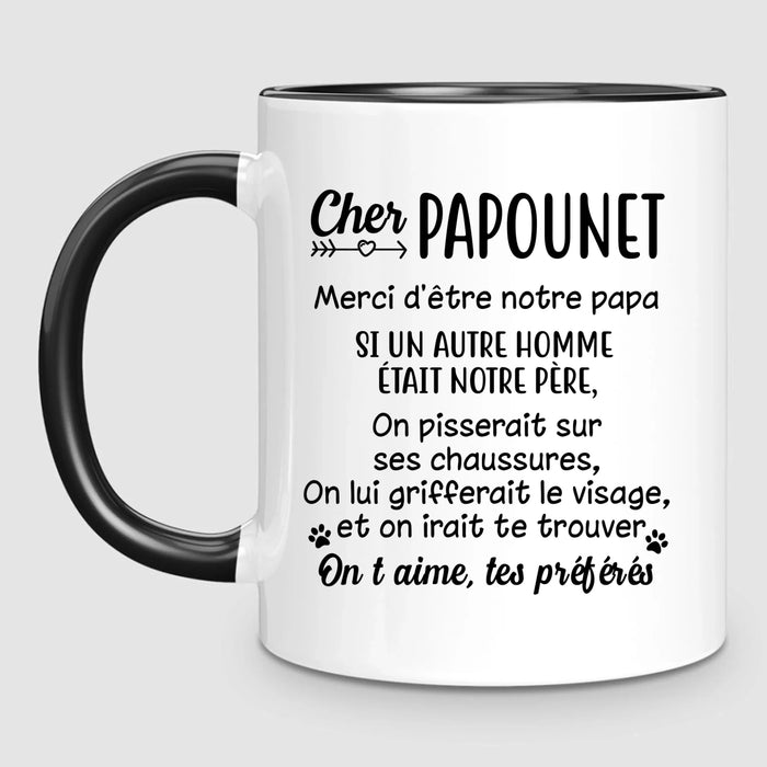 Homme & jusqu'à 3 Chats | Mug Personnalisé