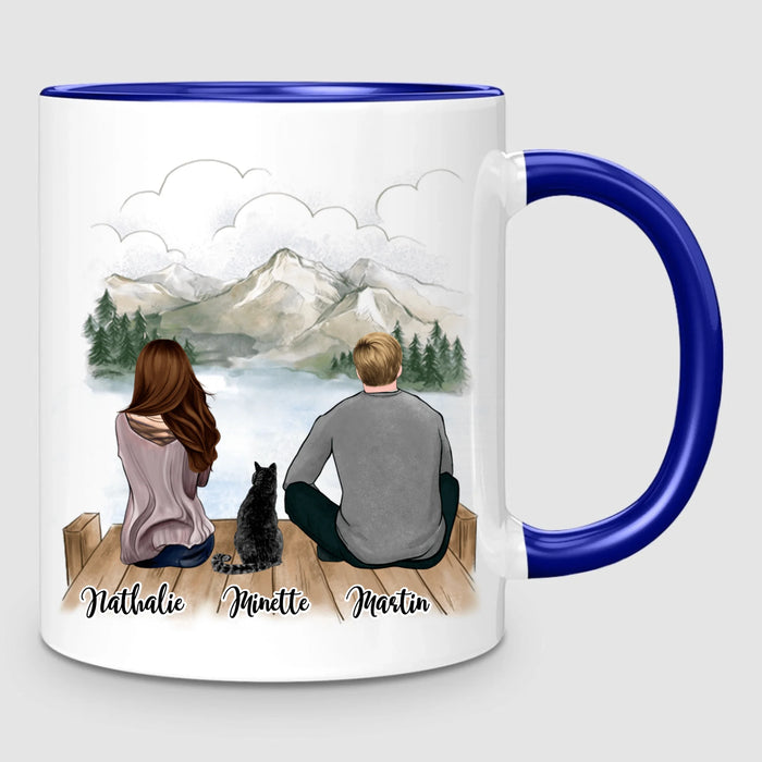 Couple & Chat | Mug Personnalisé