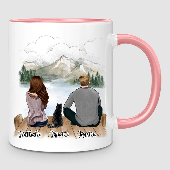 Couple & Chat | Mug Personnalisé