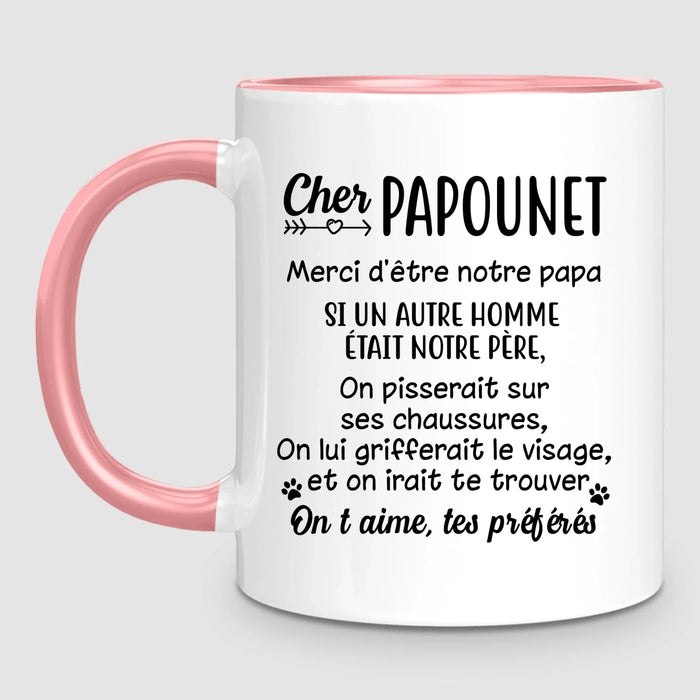 Homme & jusqu'à 3 Chats | Mug Personnalisé