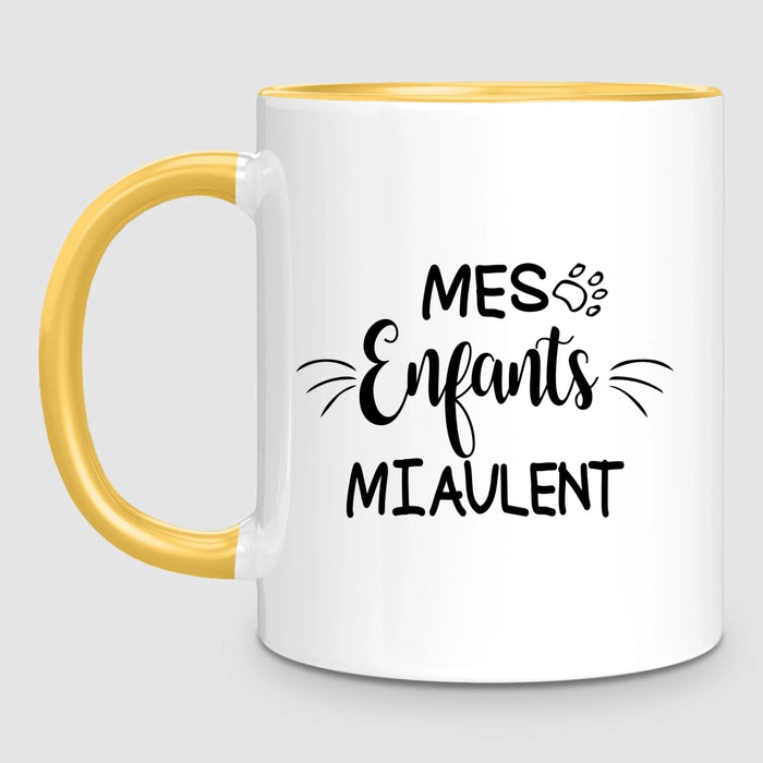 Femme & jusqu'à 3 Chats | Mug Personnalisé