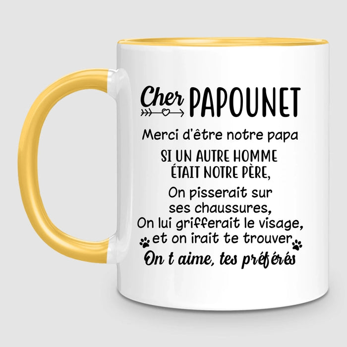 Homme & jusqu'à 3 Chats | Mug Personnalisé