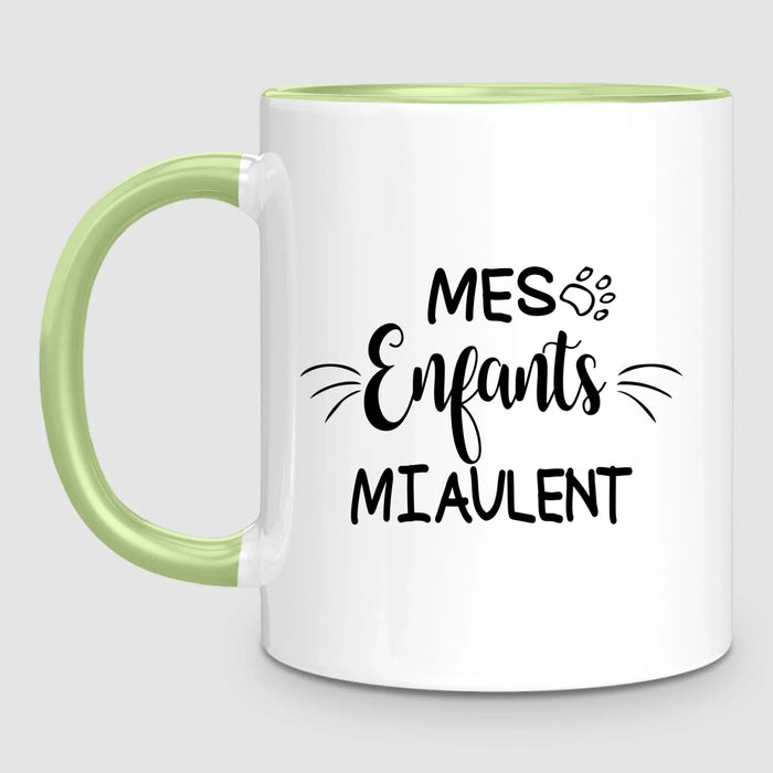 Femme & jusqu'à 3 Chats | Mug Personnalisé