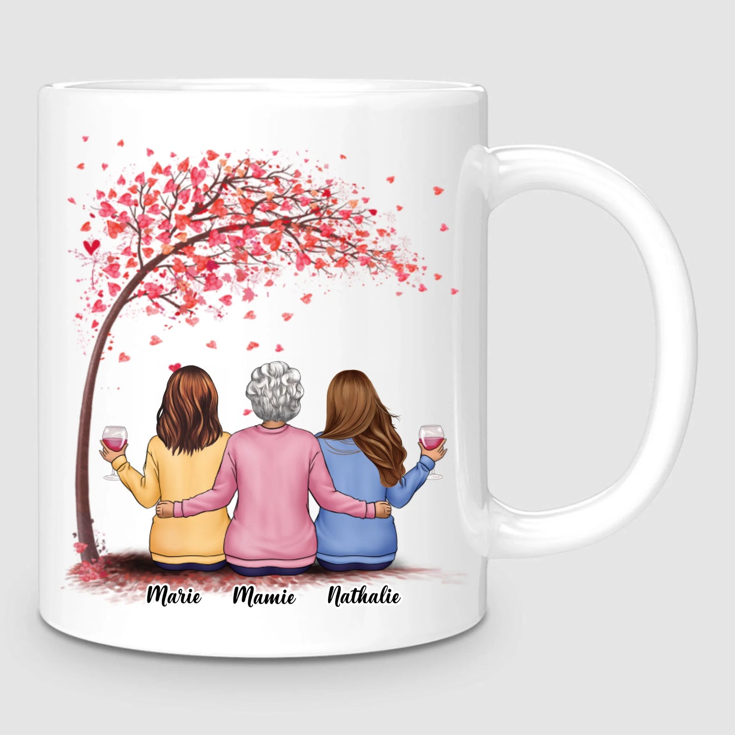 Mamie & 2 Petites-Filles | Mug Personnalisé