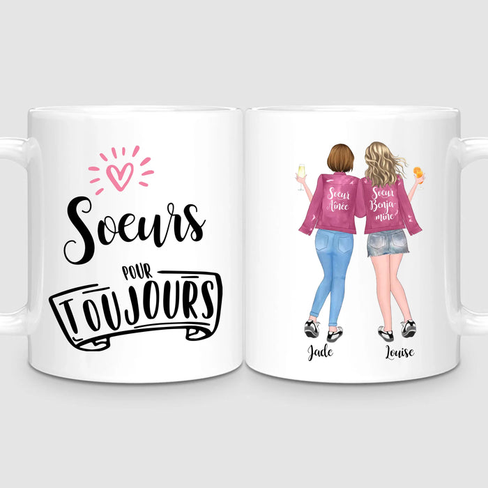 Jusqu'à 5 Soeurs | Mug Personnalisé