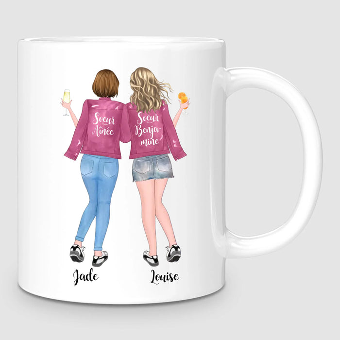 Jusqu'à 5 Soeurs | Mug Personnalisé