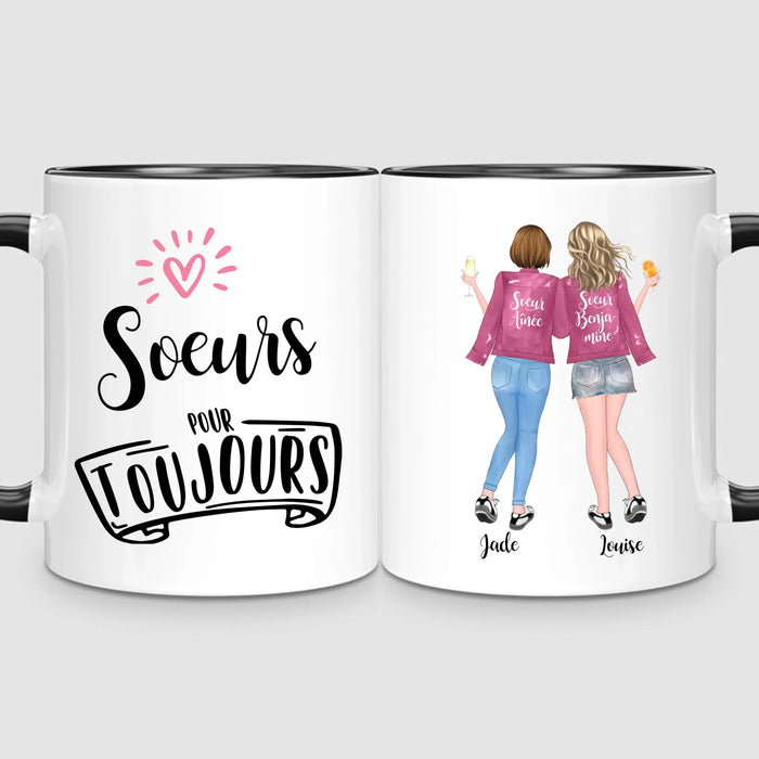 Jusqu'à 5 Soeurs | Mug Personnalisé