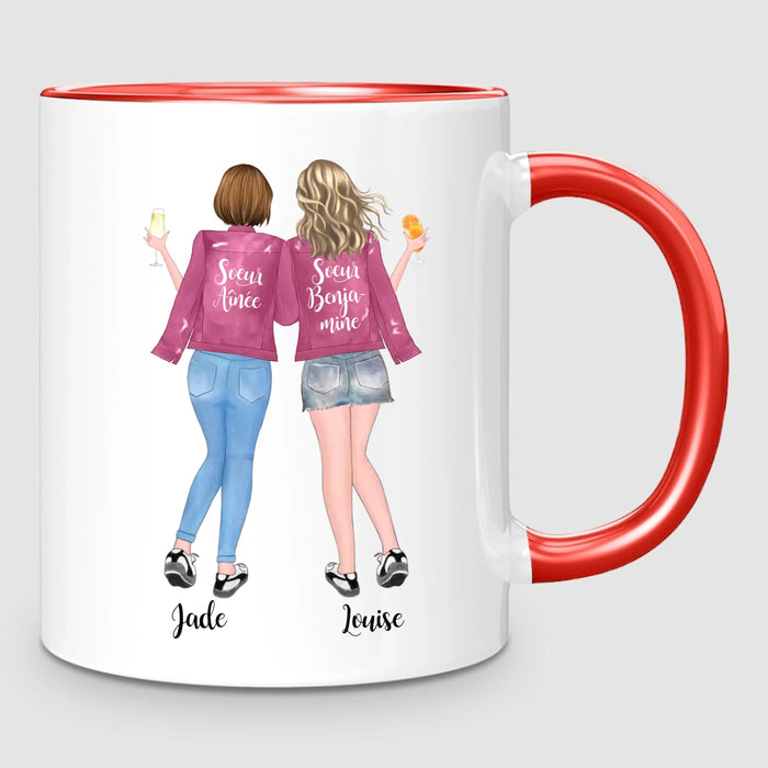 Jusqu'à 5 Soeurs | Mug Personnalisé