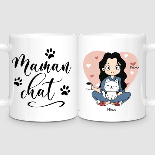 Mug personnalisé - Maman Chat