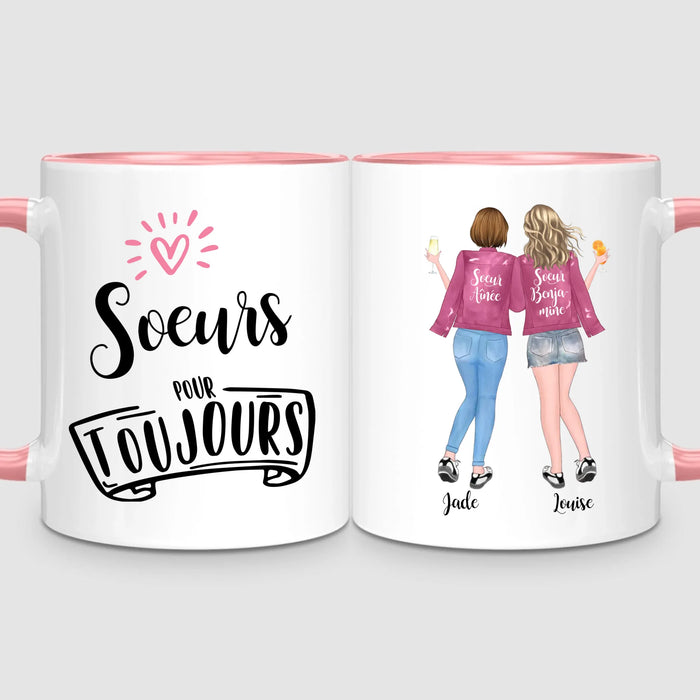 Jusqu'à 5 Soeurs | Mug Personnalisé