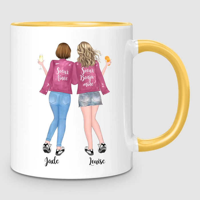 Jusqu'à 5 Soeurs | Mug Personnalisé