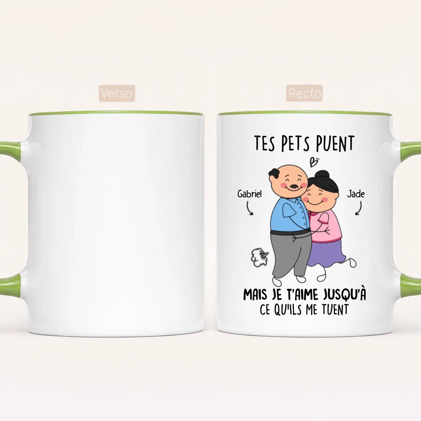 Tes Pets Puent Mais Je T’Aime Jusqu’à Ce Qu’ils Me Tuent - Mug Personnalisé