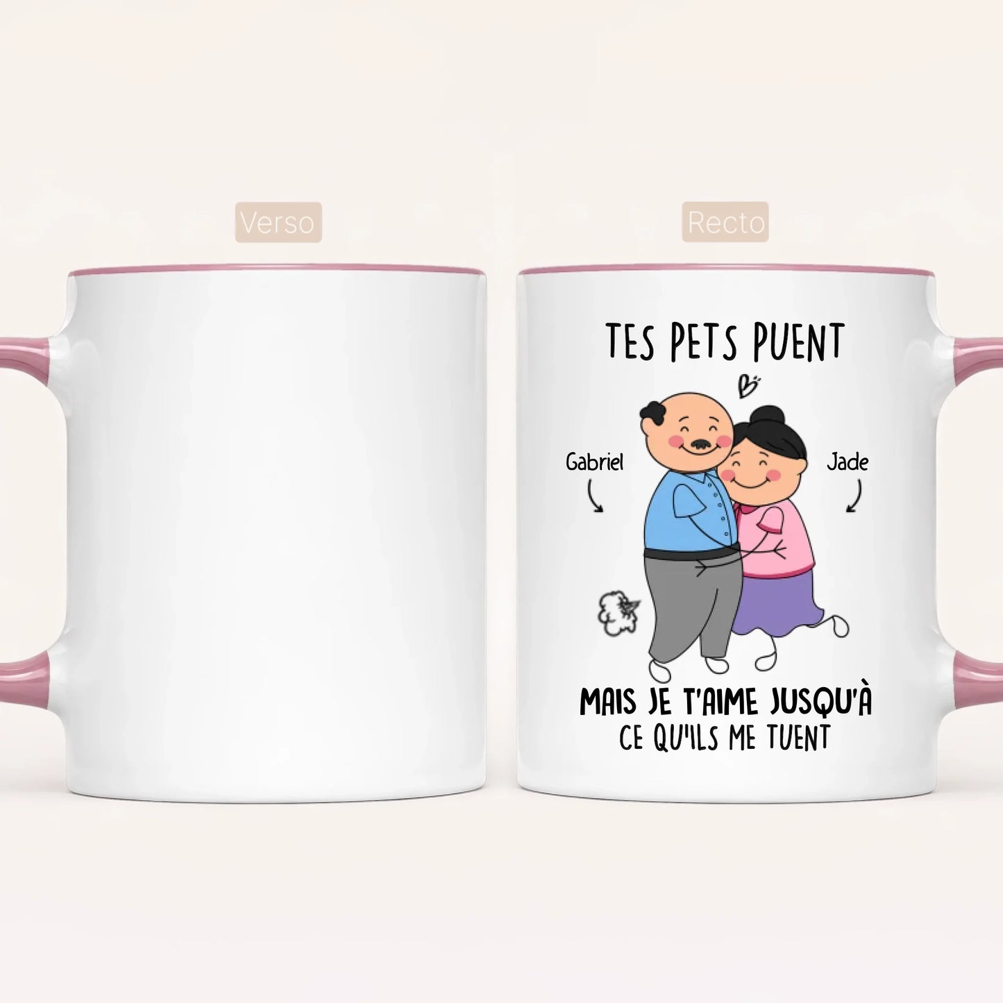 Tes Pets Puent Mais Je T’Aime Jusqu’à Ce Qu’ils Me Tuent - Mug Personnalisé