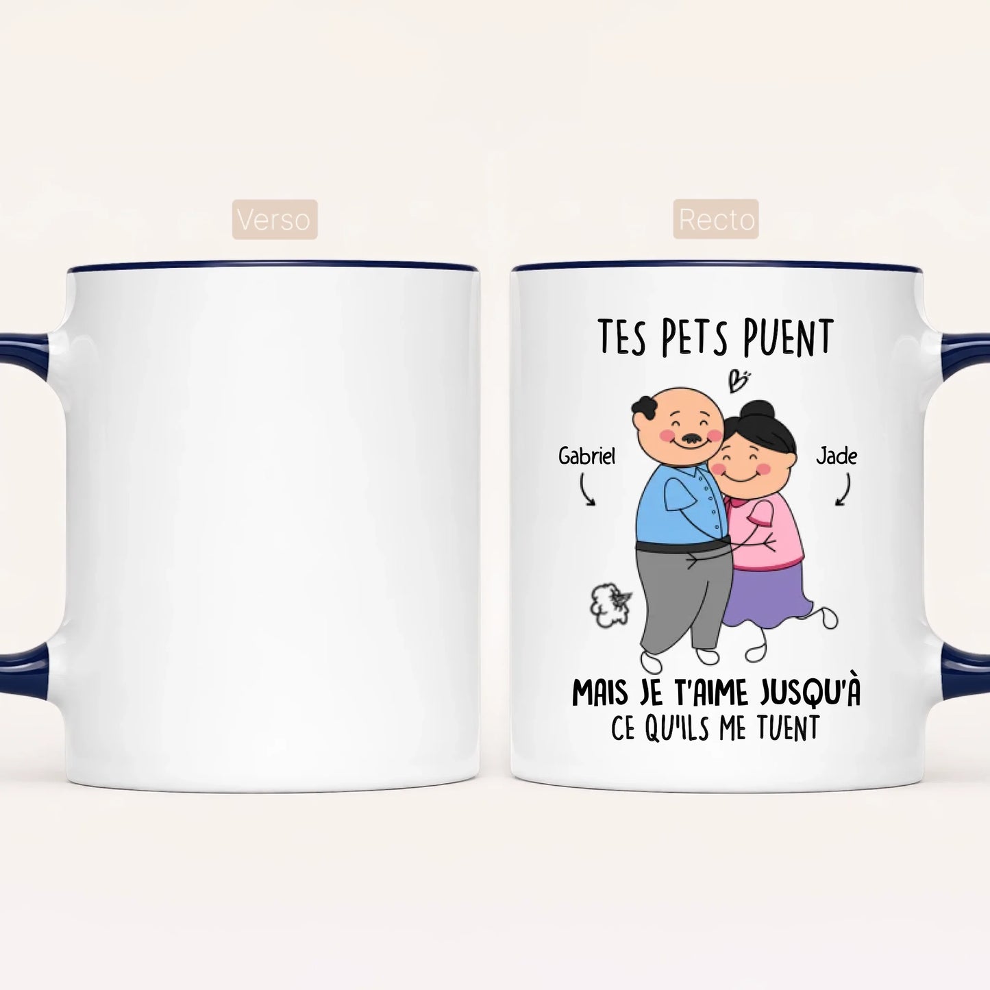 Tes Pets Puent Mais Je T’Aime Jusqu’à Ce Qu’ils Me Tuent - Mug Personnalisé