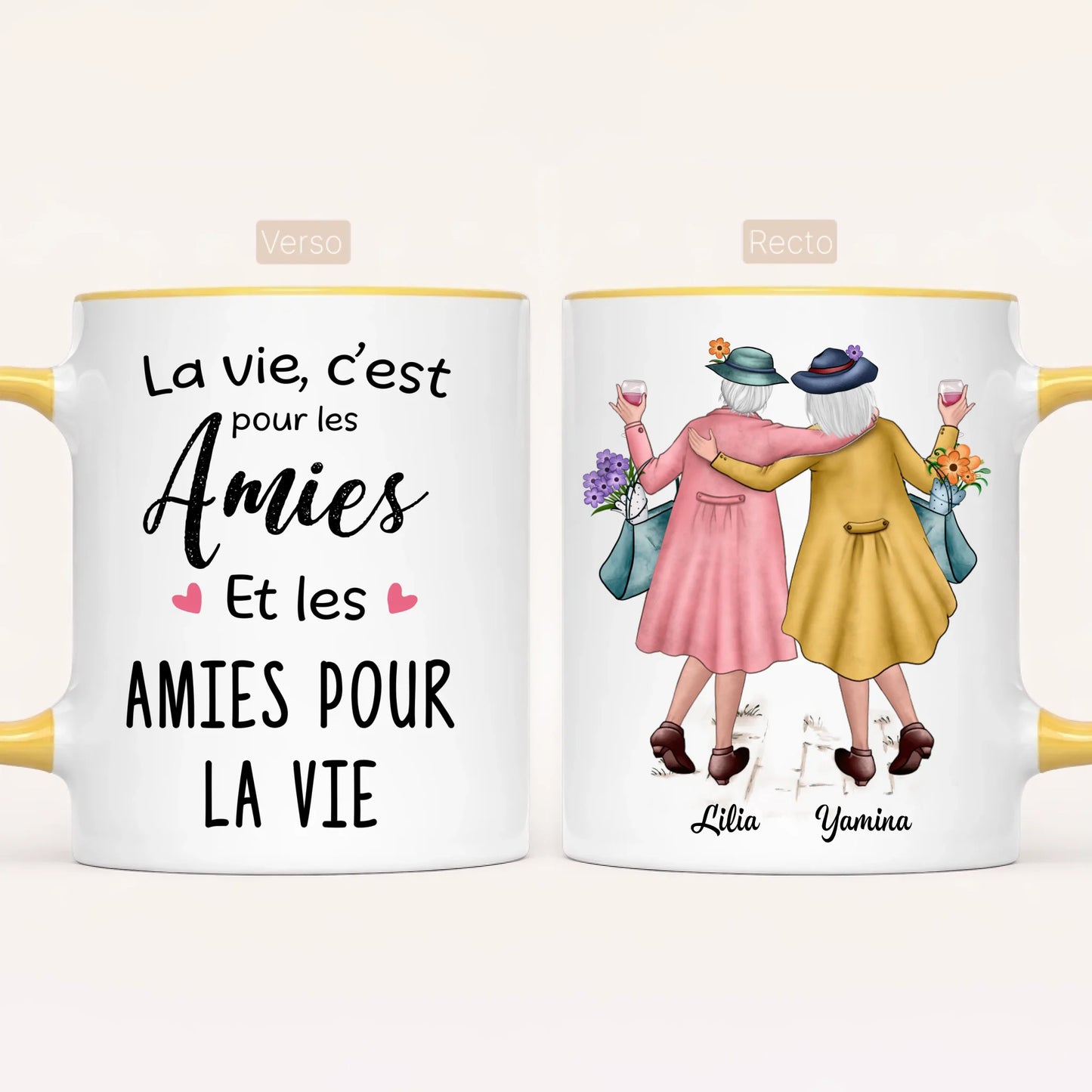 2 Amies Matures | Mug Personnalisé