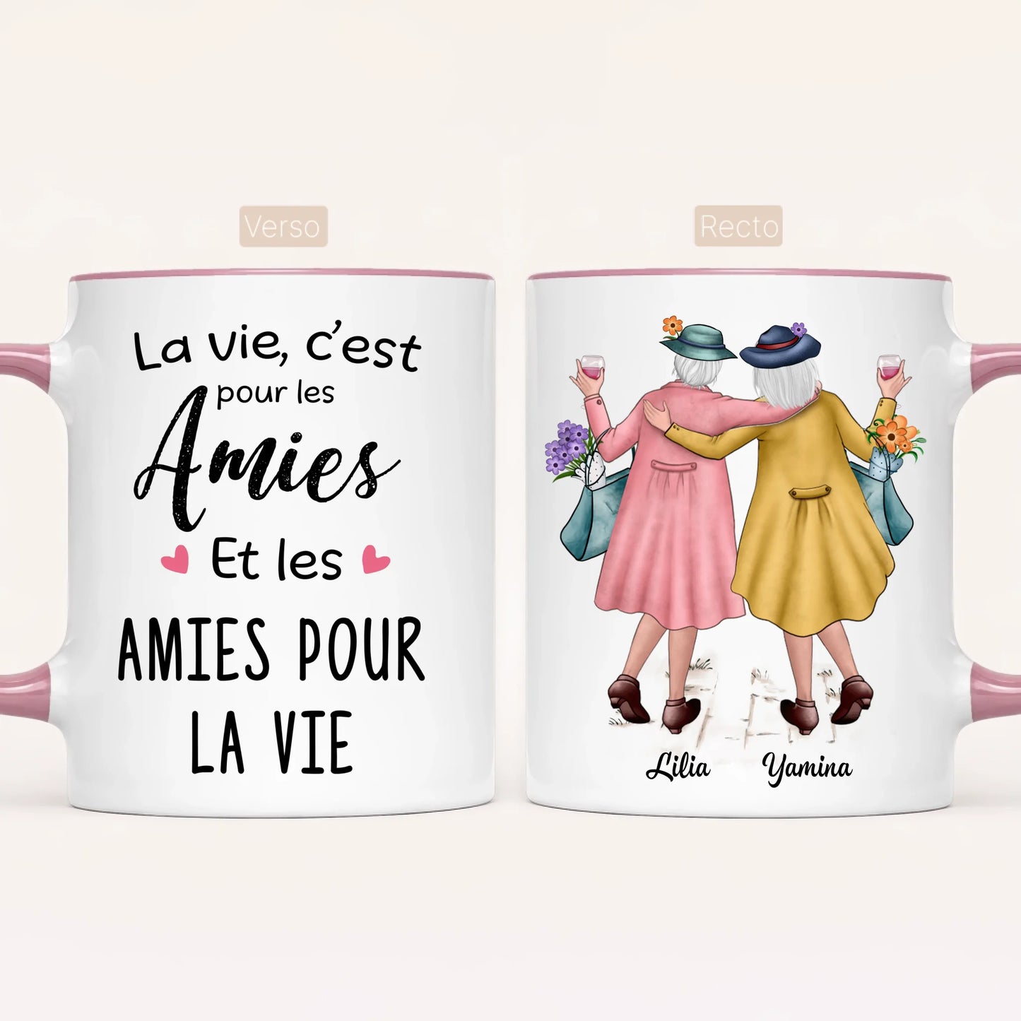 2 Amies Matures | Mug Personnalisé