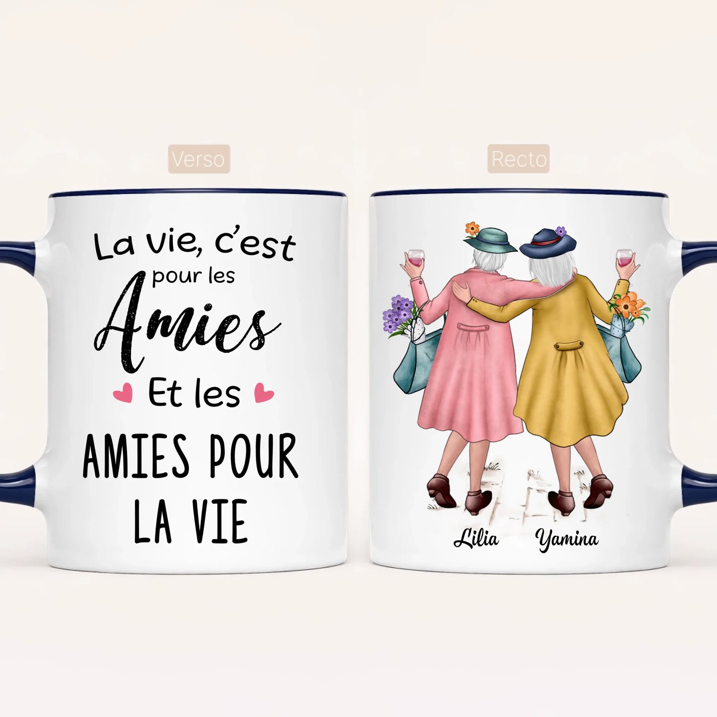 2 Amies Matures | Mug Personnalisé