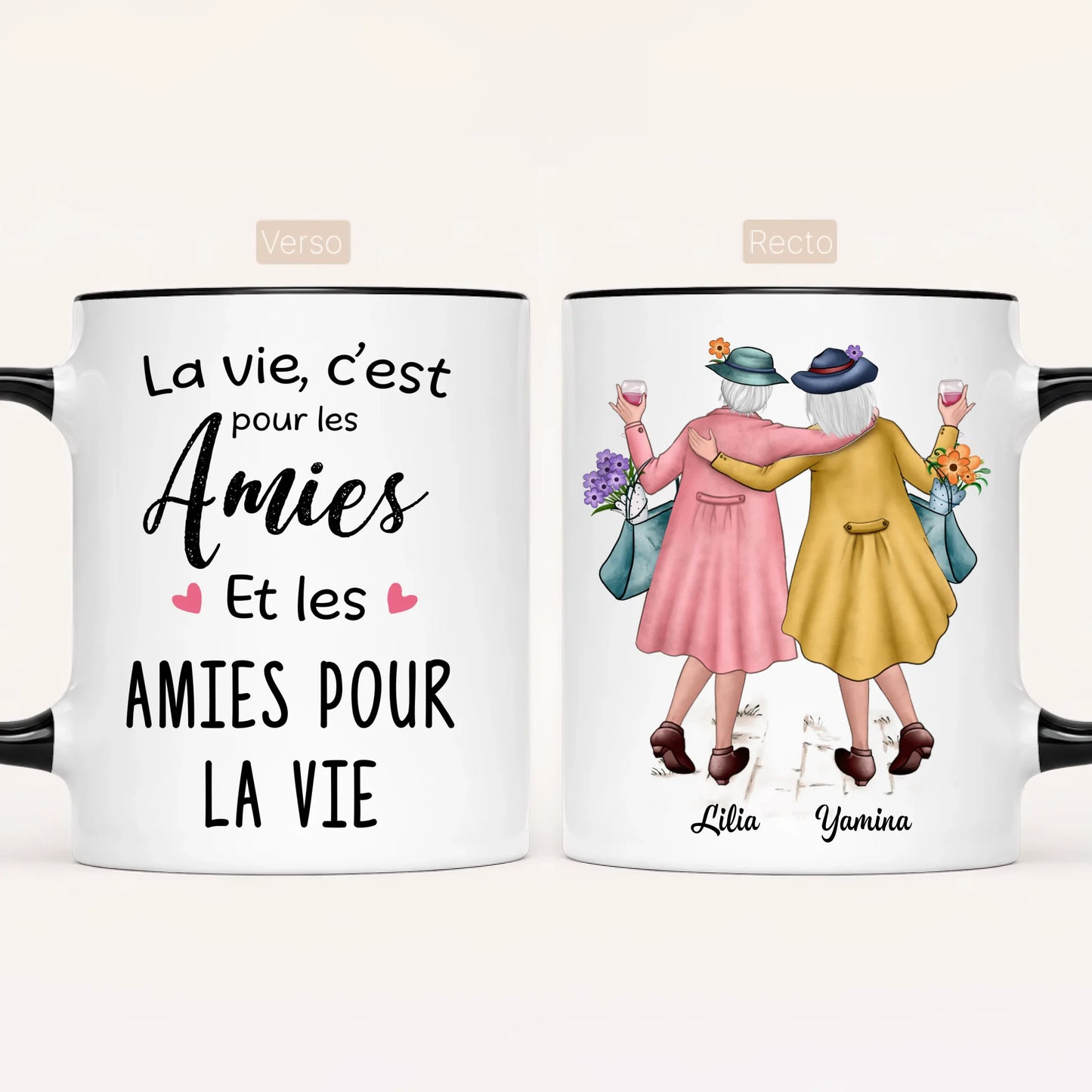 2 Amies Matures | Mug Personnalisé