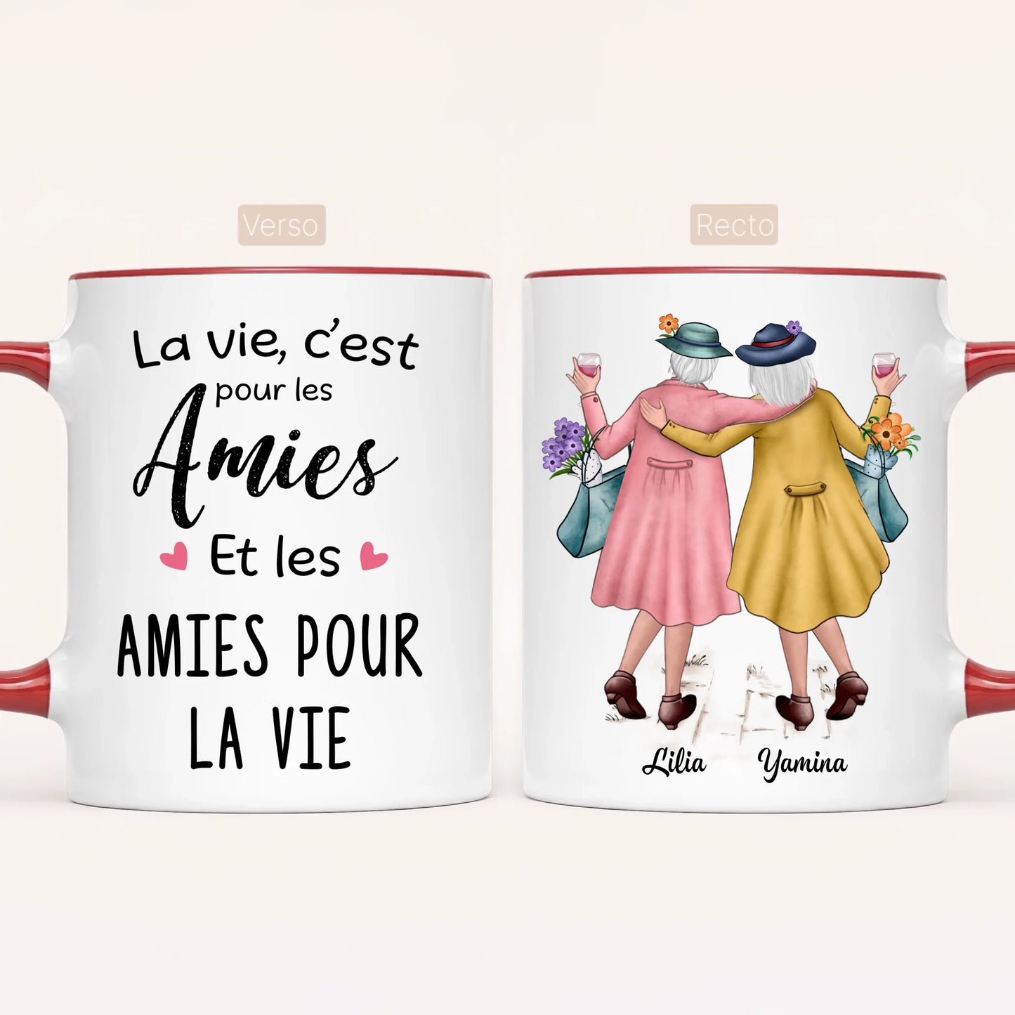 2 Amies Matures | Mug Personnalisé