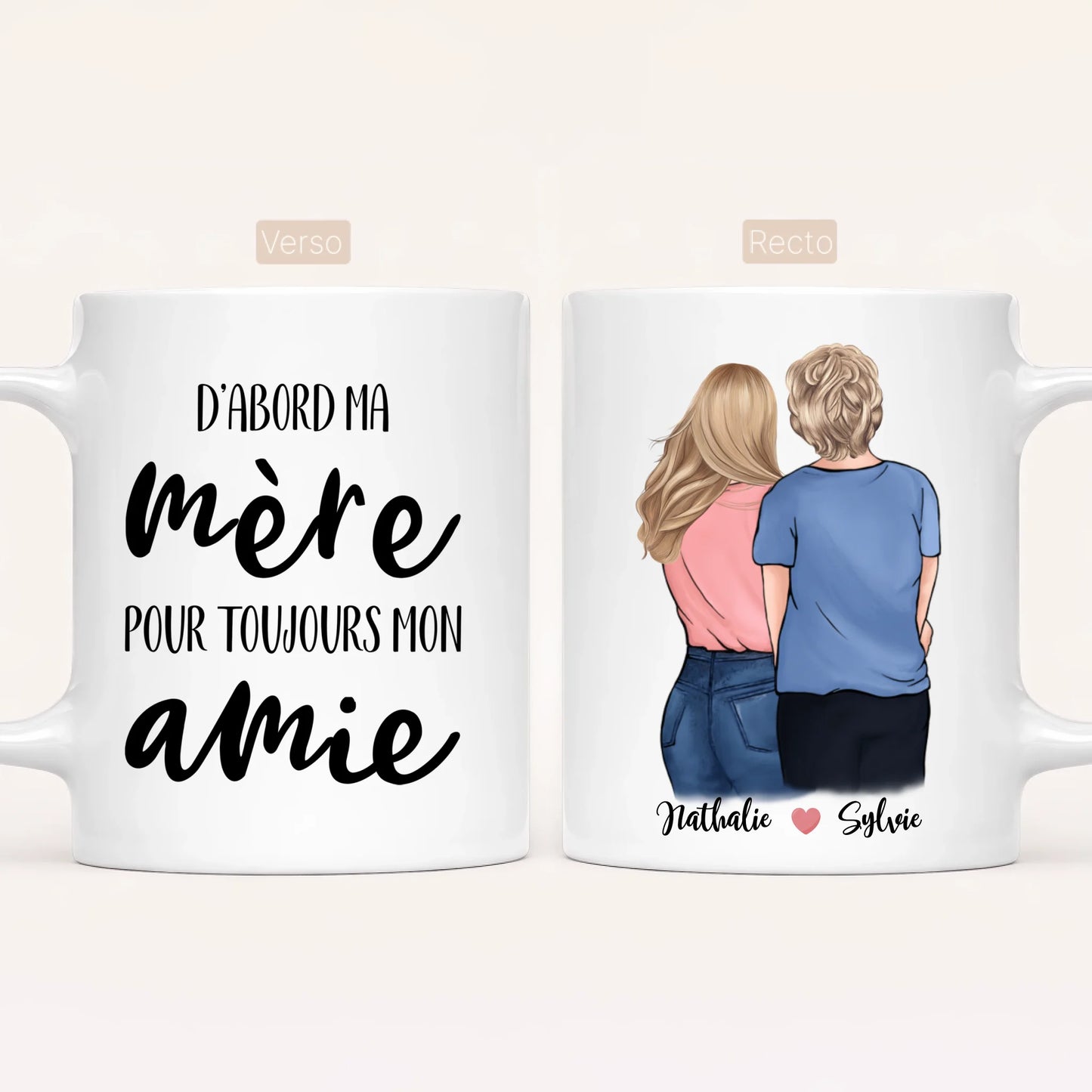 Mère & Fille | Mug Personnalisé