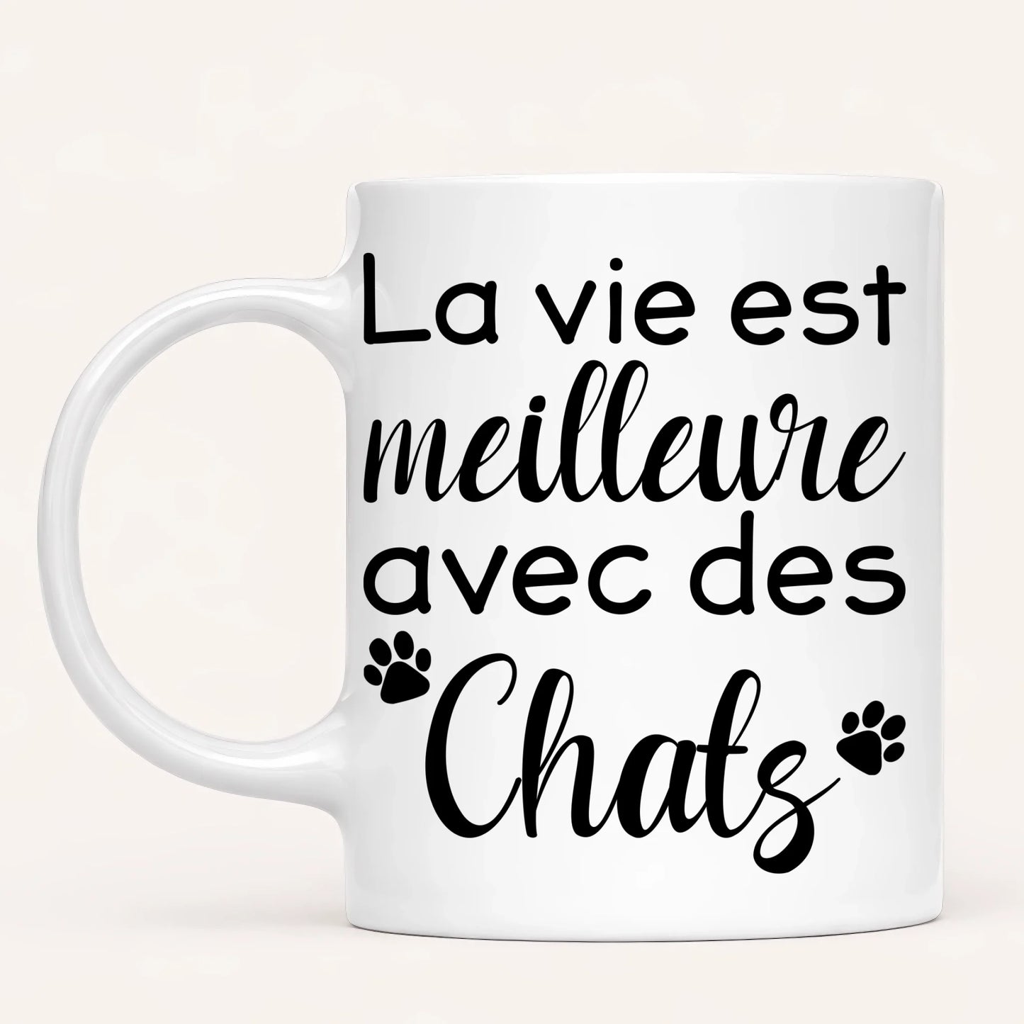Jusqu'à 7 Chats | Mug Personnalisé