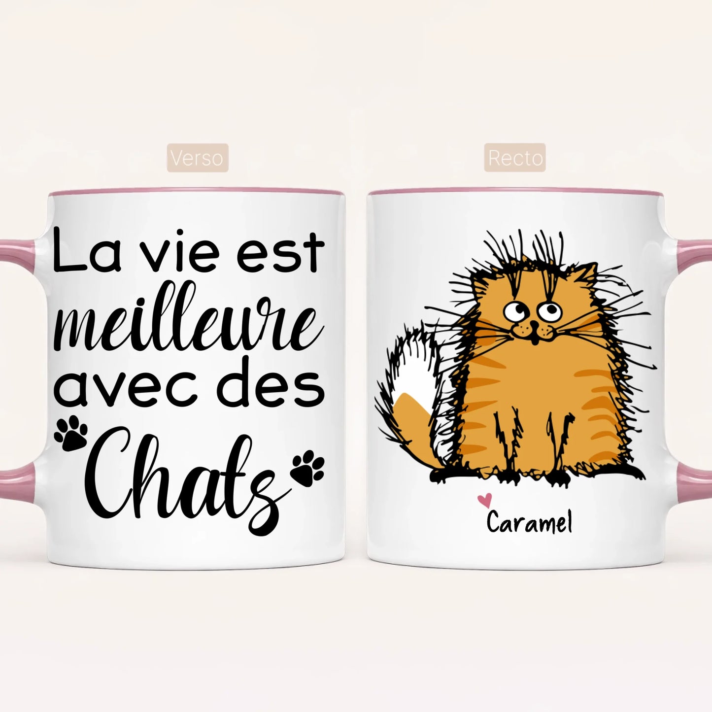 Jusqu'à 7 Chats | Mug Personnalisé