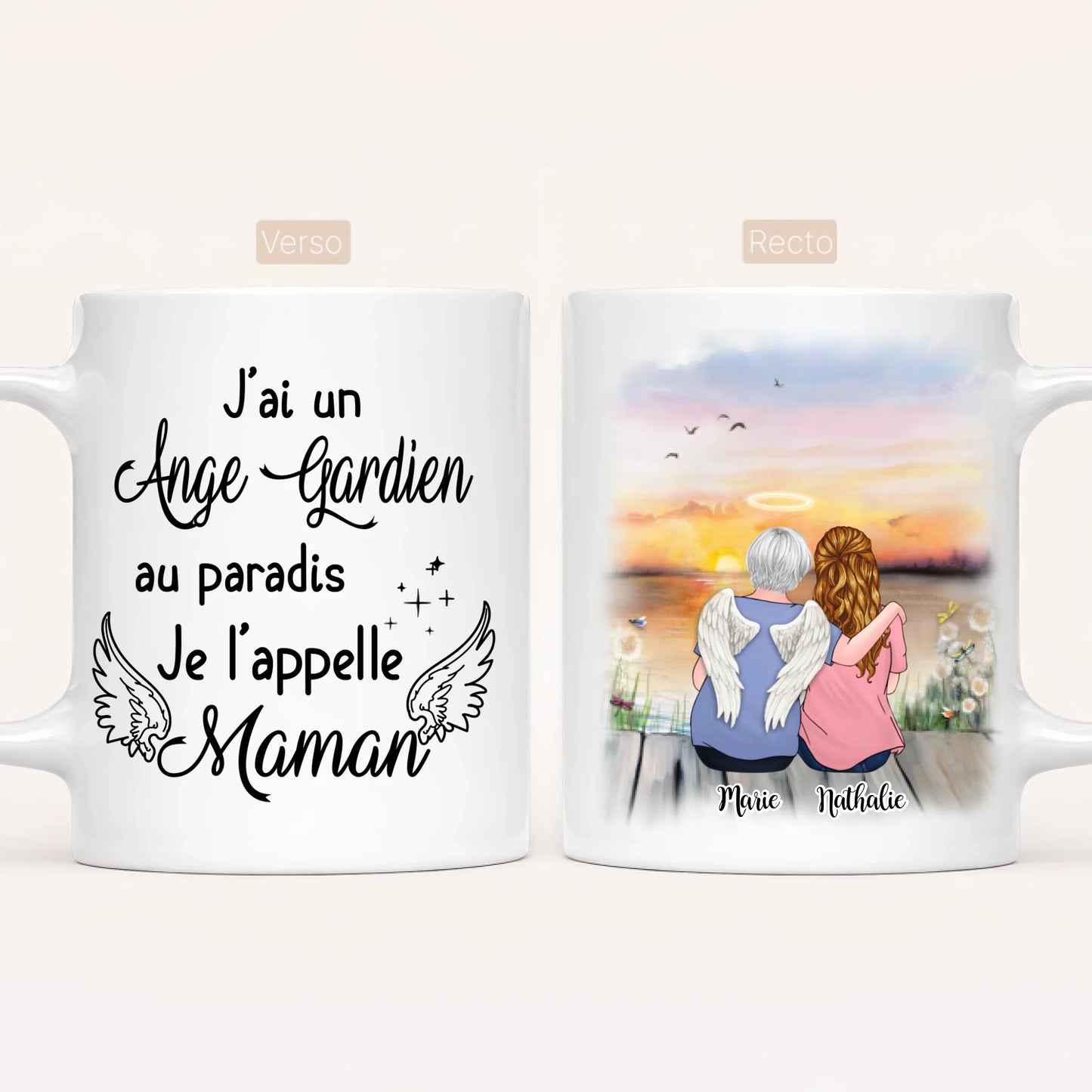Maman & Fille | Hommage | Mug Personnalisé