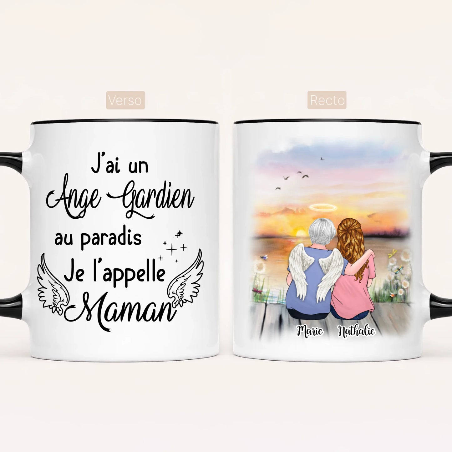 Maman & Fille | Hommage | Mug Personnalisé