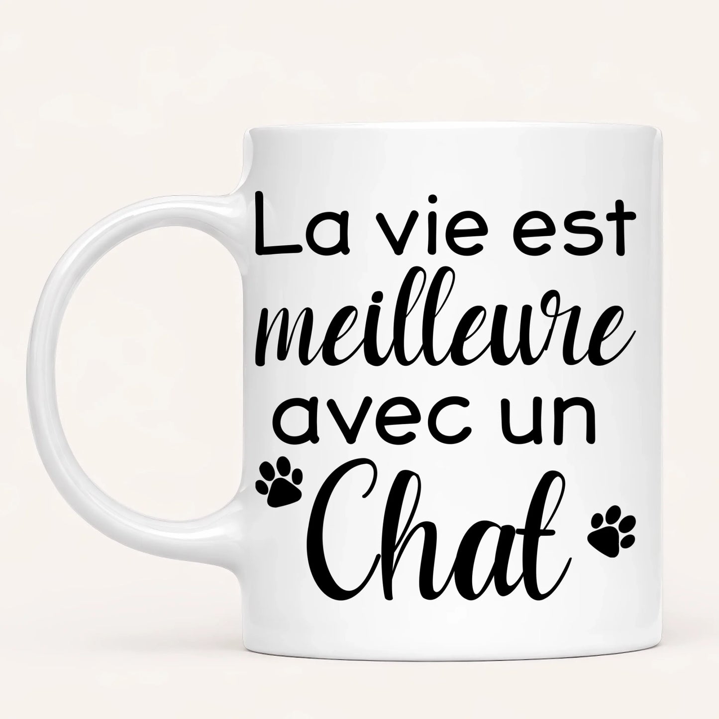 Couple & Chat | Mug Personnalisé
