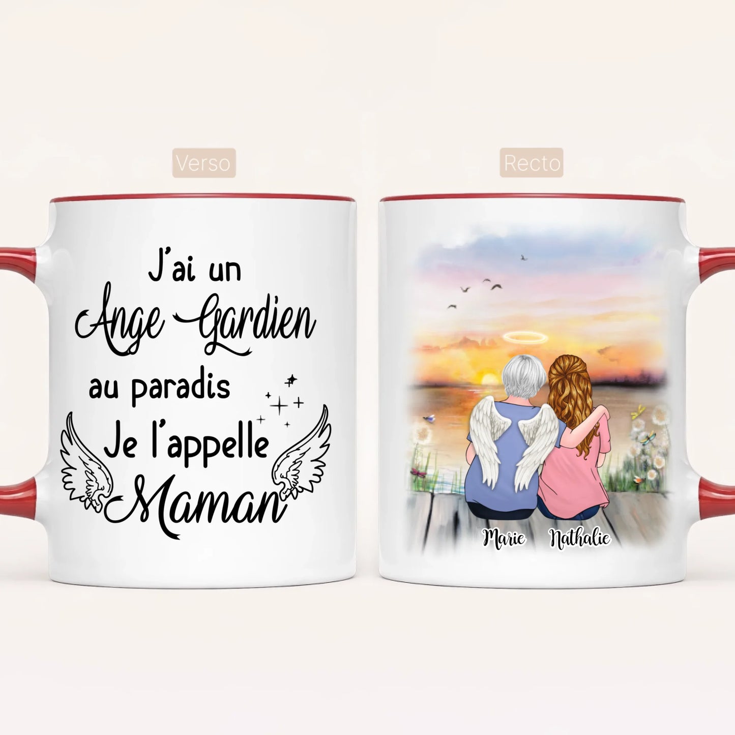 Maman & Fille | Hommage | Mug Personnalisé