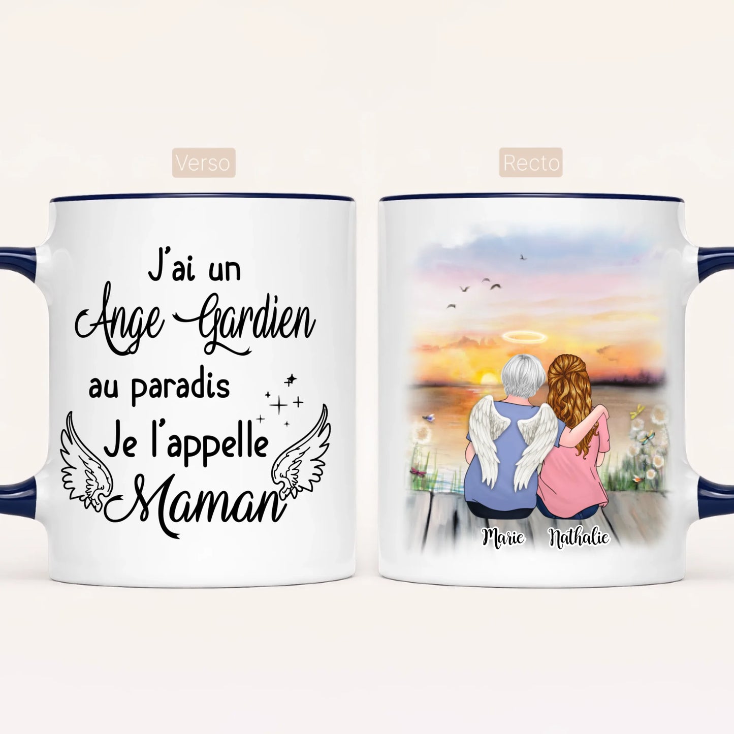 Maman & Fille | Hommage | Mug Personnalisé