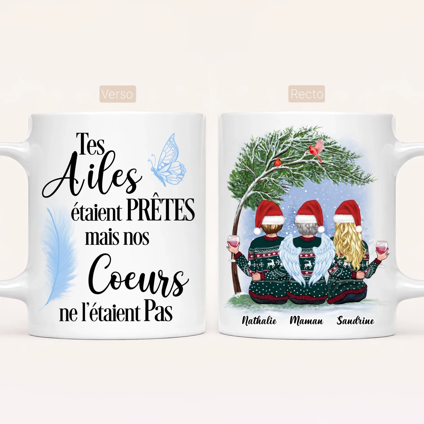 Maman & 2 Filles | Hommage | Mug Personnalisé