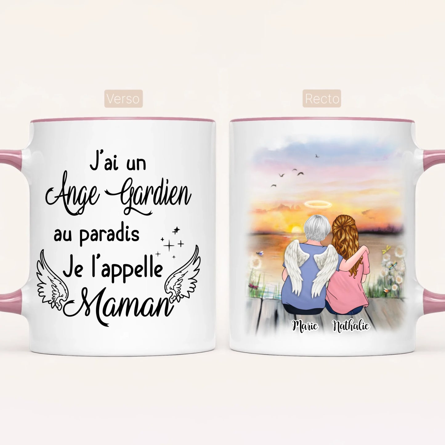 Maman & Fille | Hommage | Mug Personnalisé