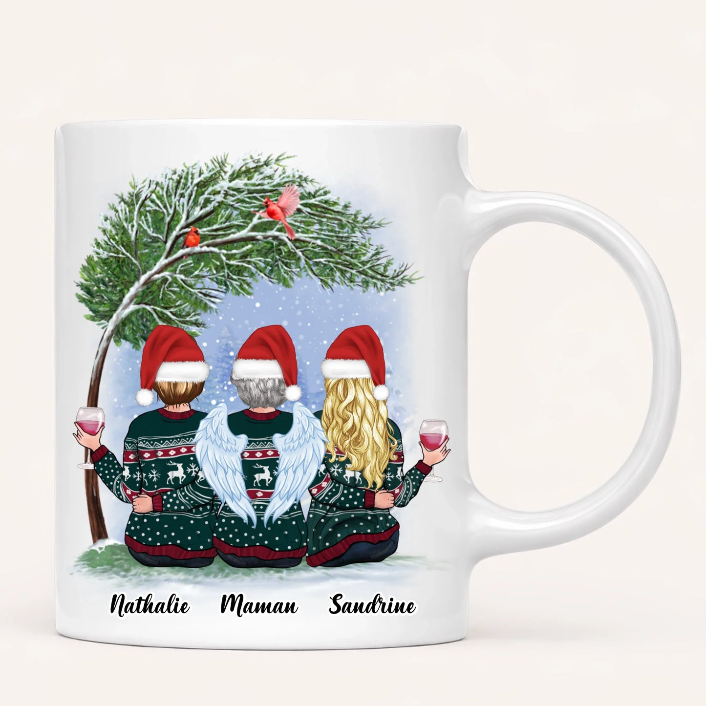 Maman & 2 Filles | Hommage | Mug Personnalisé