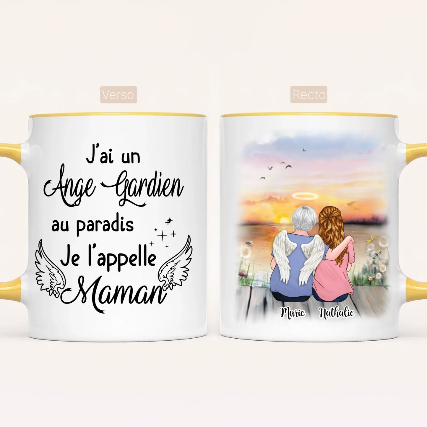 Maman & Fille | Hommage | Mug Personnalisé