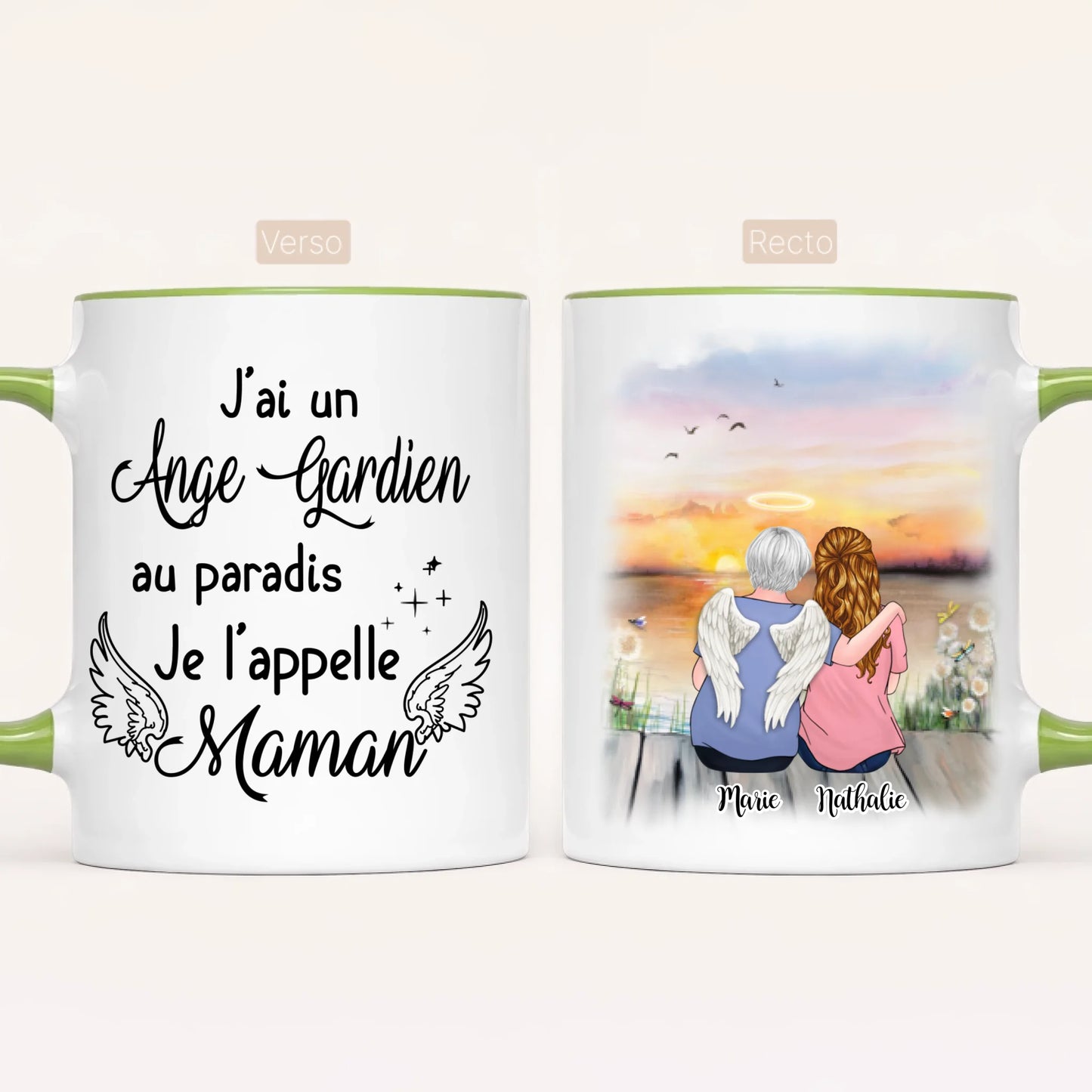 Maman & Fille | Hommage | Mug Personnalisé
