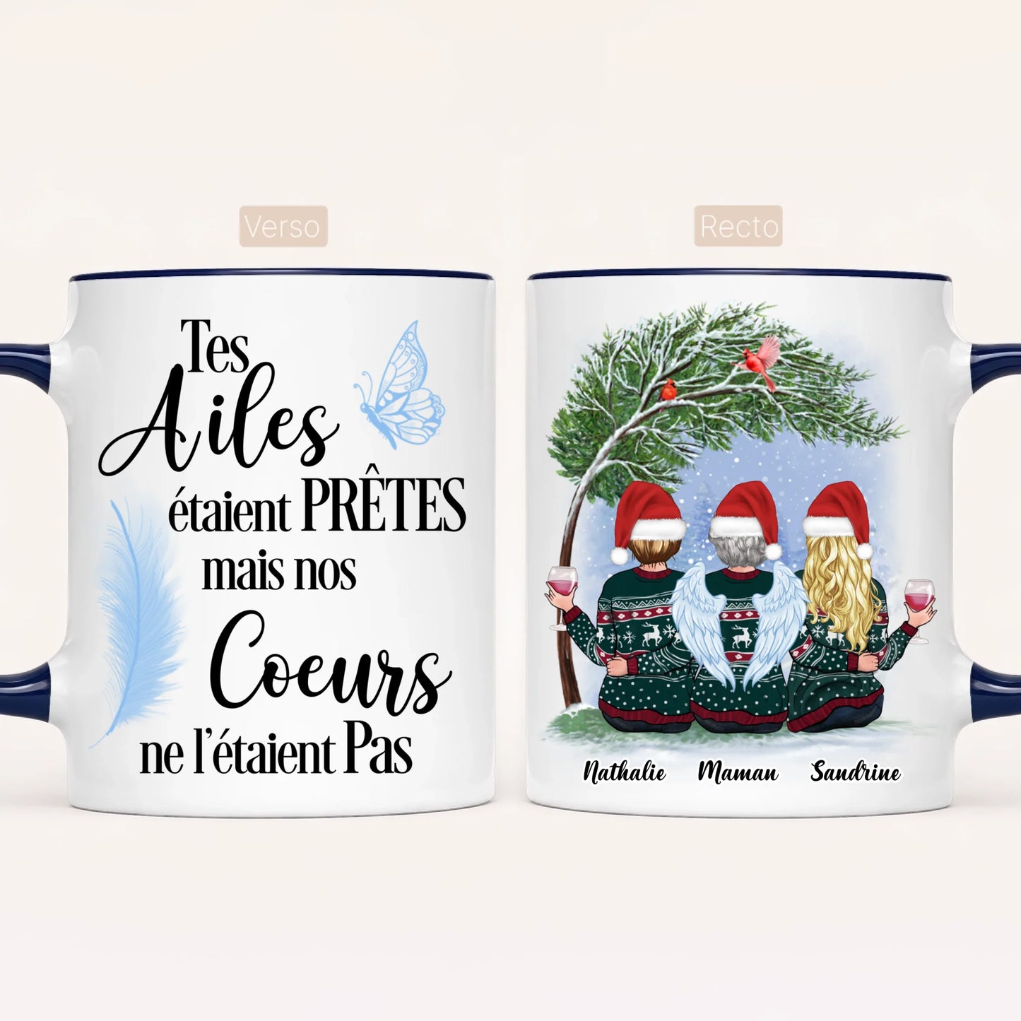 Maman & 2 Filles | Hommage | Mug Personnalisé