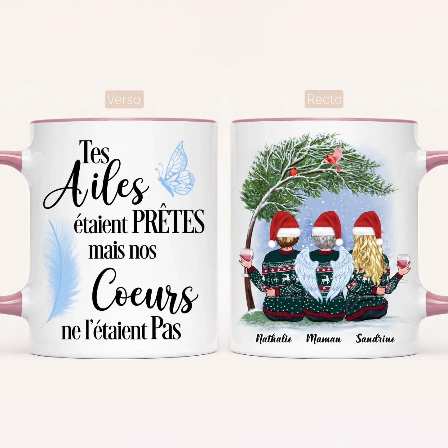 Maman & 2 Filles | Hommage | Mug Personnalisé