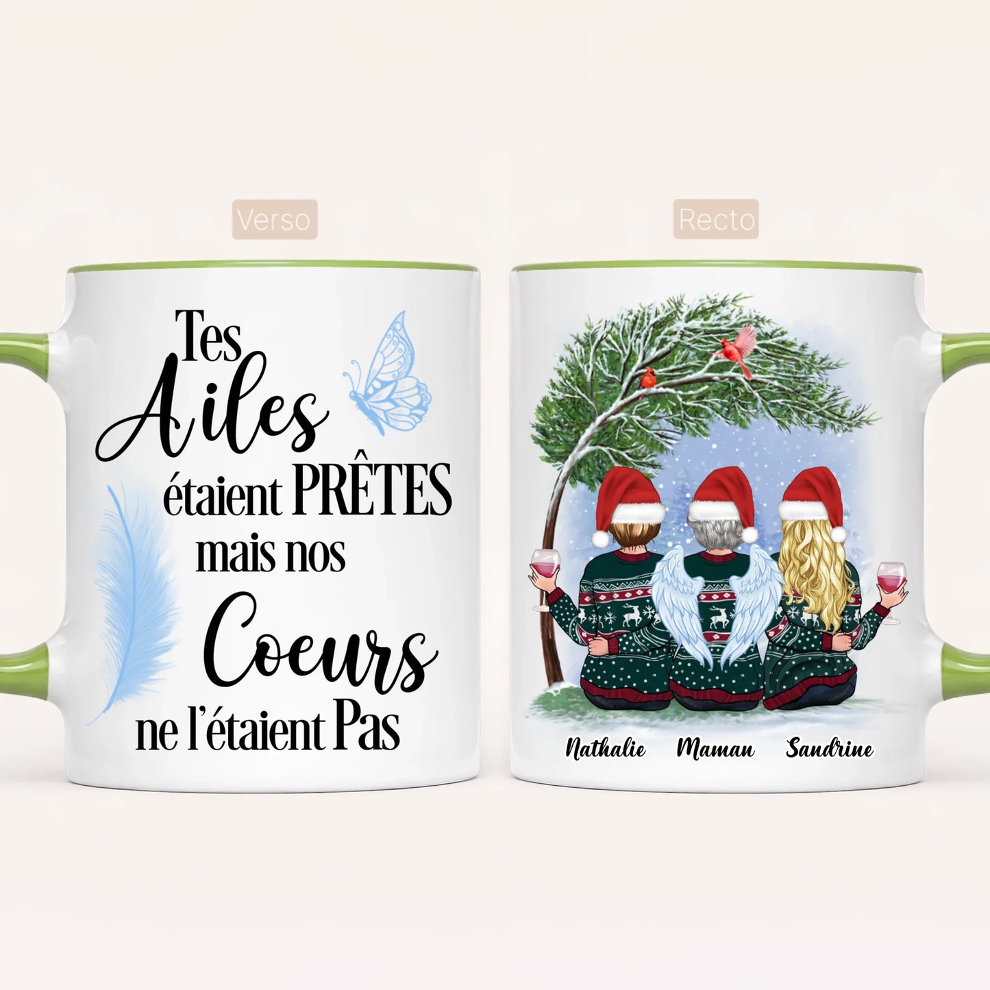Maman & 2 Filles | Hommage | Mug Personnalisé