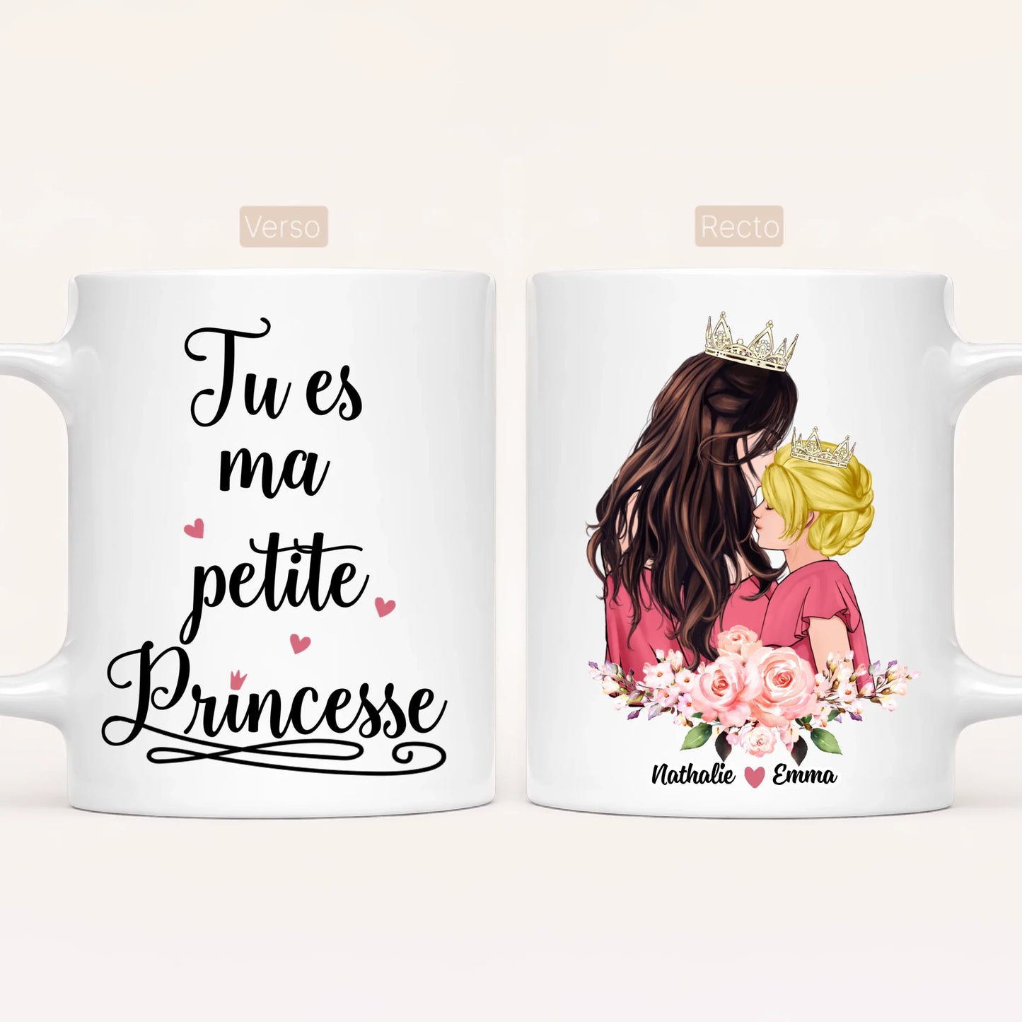 Reine & Princesse | Mug Personnalisé