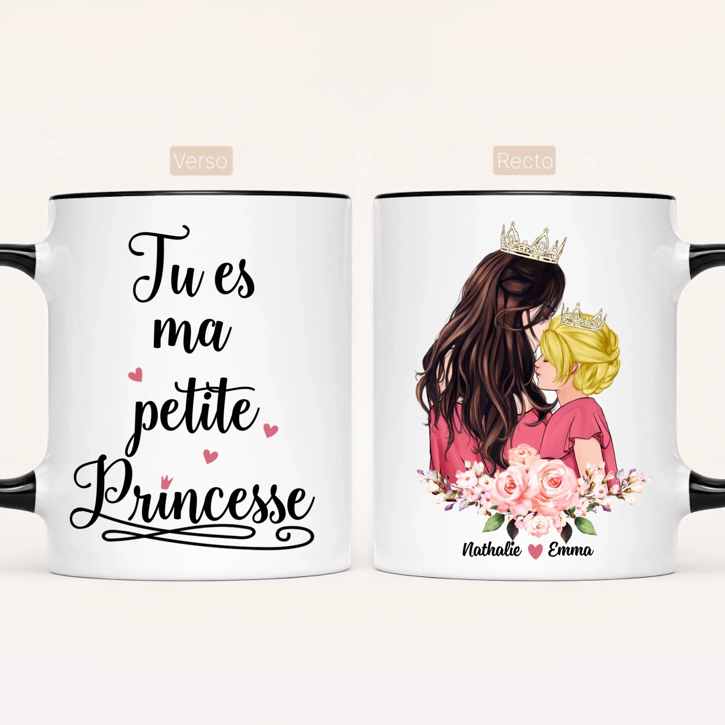 Reine & Princesse | Mug Personnalisé