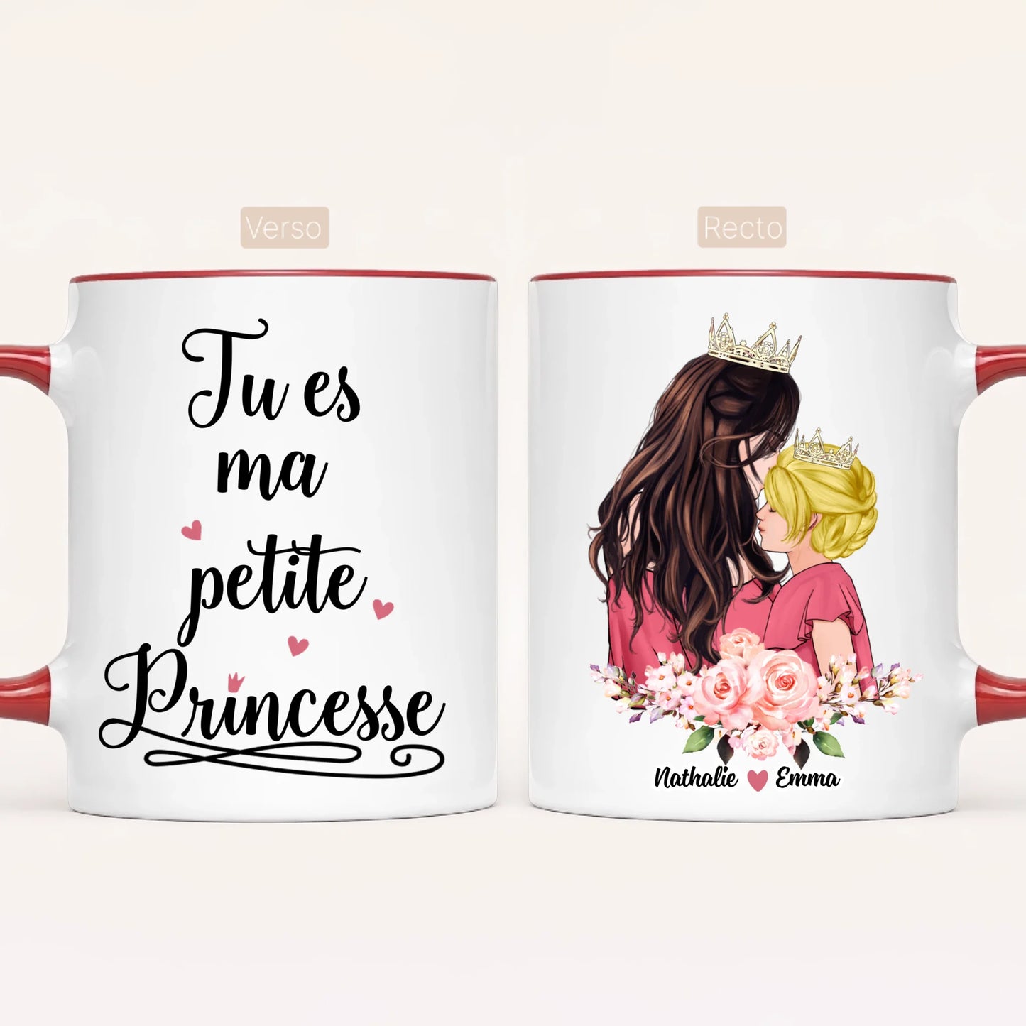 Reine & Princesse | Mug Personnalisé