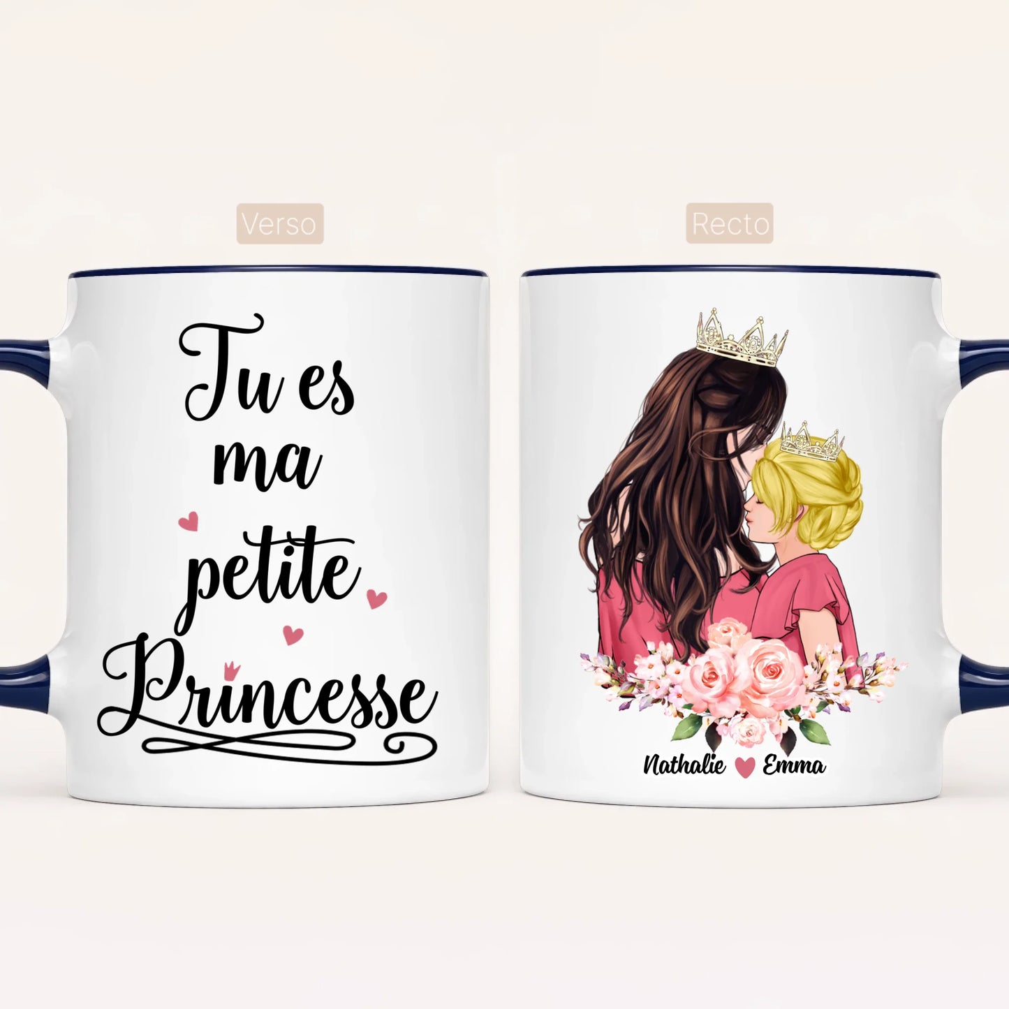 Reine & Princesse | Mug Personnalisé