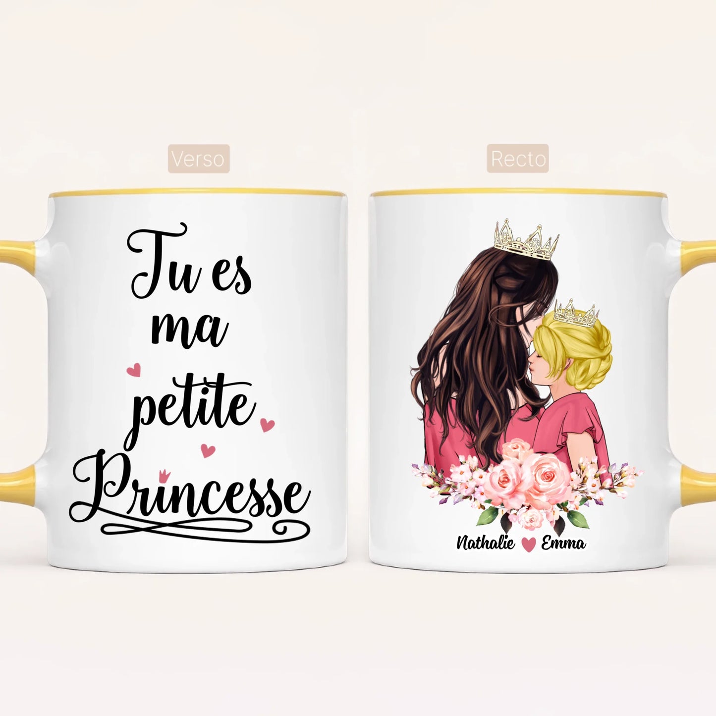 Reine & Princesse | Mug Personnalisé