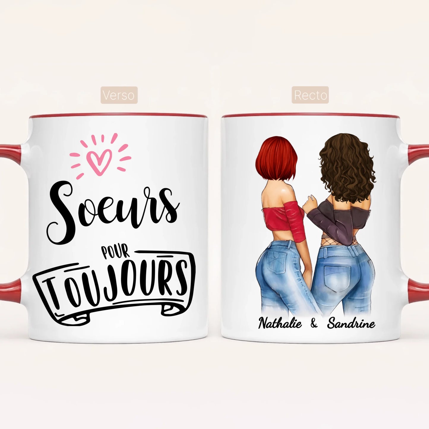 2 Soeurs Canons | Mug Personnalisé